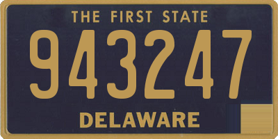 DE license plate 943247