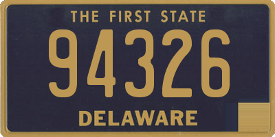 DE license plate 94326