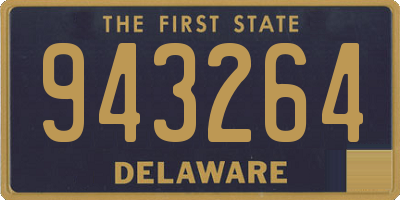 DE license plate 943264