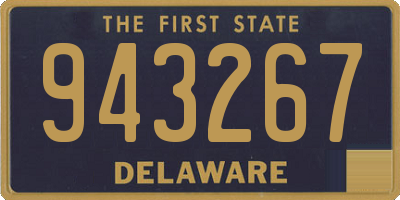 DE license plate 943267