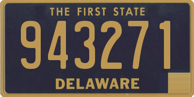 DE license plate 943271