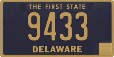 DE license plate 9433