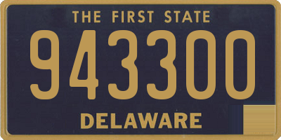 DE license plate 943300