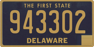 DE license plate 943302