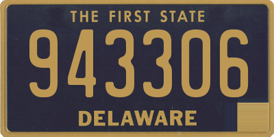 DE license plate 943306