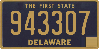 DE license plate 943307