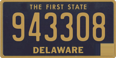 DE license plate 943308
