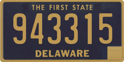 DE license plate 943315