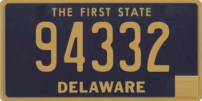 DE license plate 94332