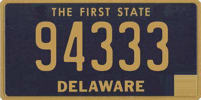 DE license plate 94333