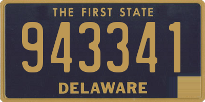 DE license plate 943341