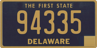DE license plate 94335