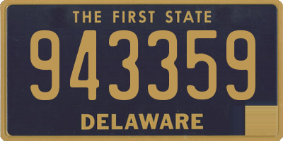 DE license plate 943359