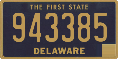 DE license plate 943385
