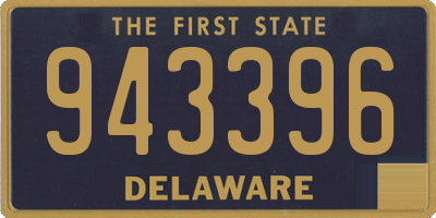 DE license plate 943396