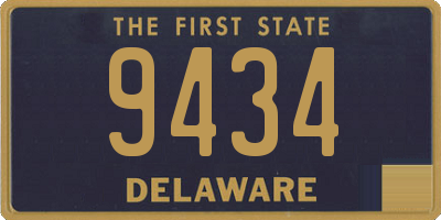 DE license plate 9434