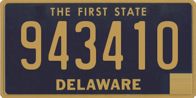 DE license plate 943410