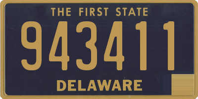 DE license plate 943411