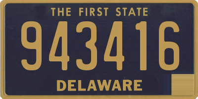 DE license plate 943416