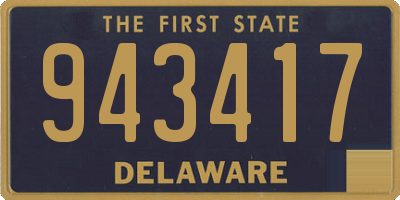 DE license plate 943417