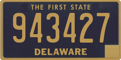 DE license plate 943427