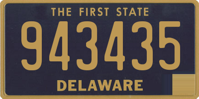 DE license plate 943435
