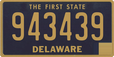 DE license plate 943439