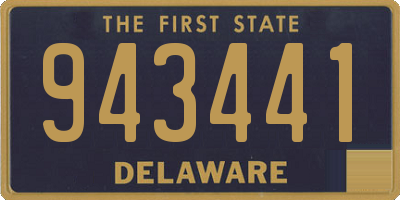 DE license plate 943441