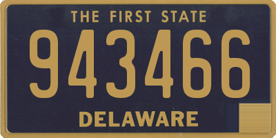 DE license plate 943466