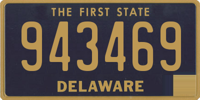 DE license plate 943469