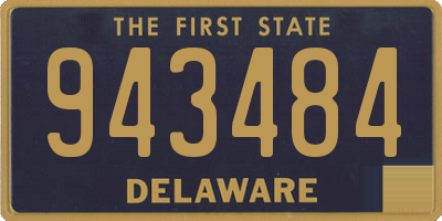 DE license plate 943484