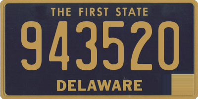 DE license plate 943520