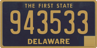 DE license plate 943533