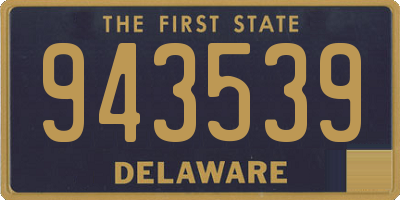 DE license plate 943539