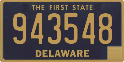 DE license plate 943548