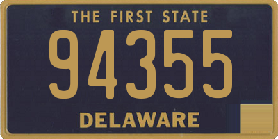 DE license plate 94355