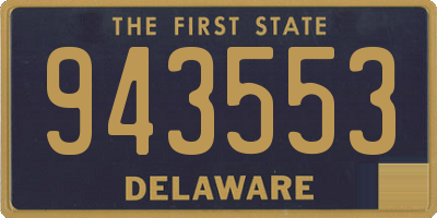 DE license plate 943553