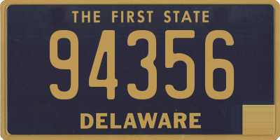 DE license plate 94356