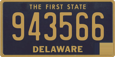 DE license plate 943566
