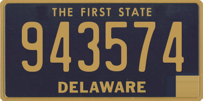 DE license plate 943574