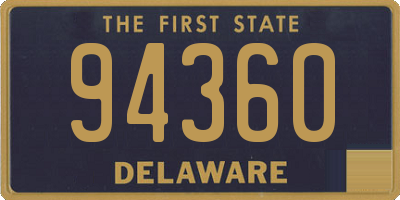 DE license plate 94360