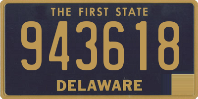 DE license plate 943618