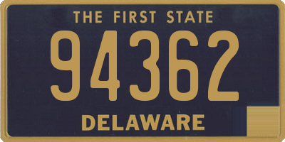 DE license plate 94362