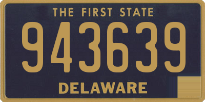 DE license plate 943639