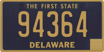 DE license plate 94364