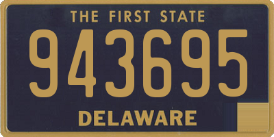 DE license plate 943695