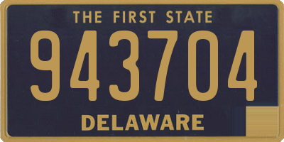 DE license plate 943704