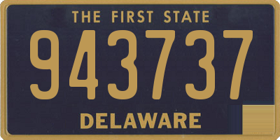 DE license plate 943737