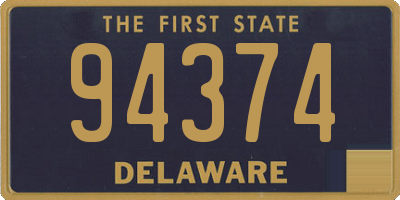 DE license plate 94374