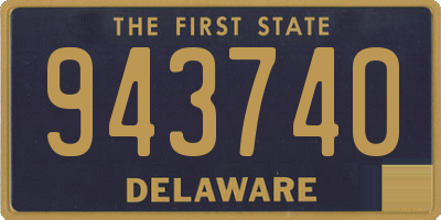 DE license plate 943740